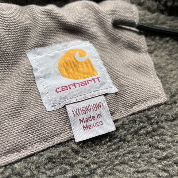 Carhartt Women’s Sherpa Lined Jacket Loose Fit Washed Duck - Picture 4 of 5